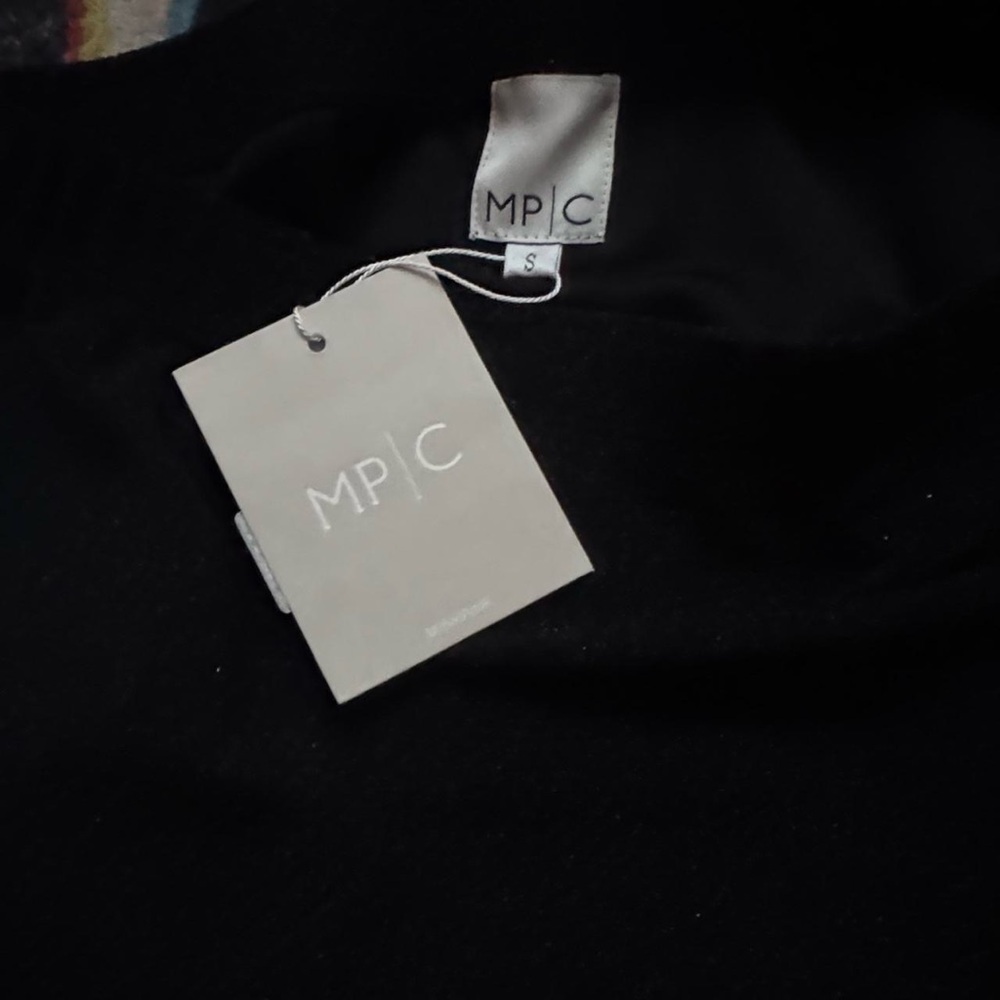 NWT MINKPINK x MP|C Black Sparkle 90s Y2K Midi Side-Split Pencil Skirt — SMALL - Picture 2 of 5